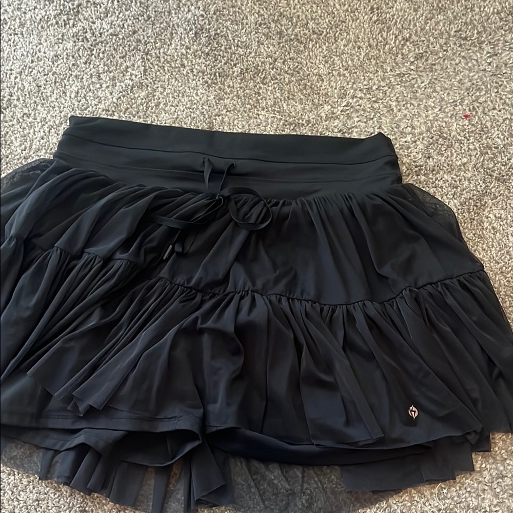 Black Ruffled Skirt